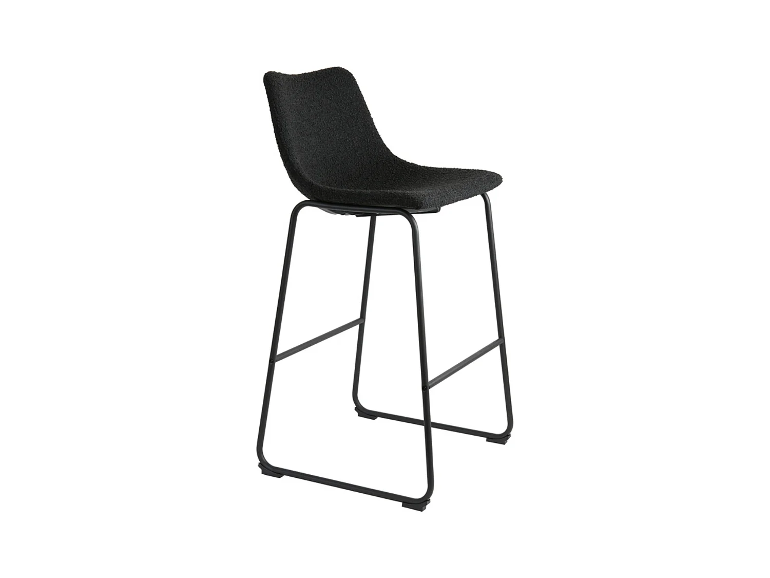 Tabouret de bar JEDDO - 47x46x99cm - Noir