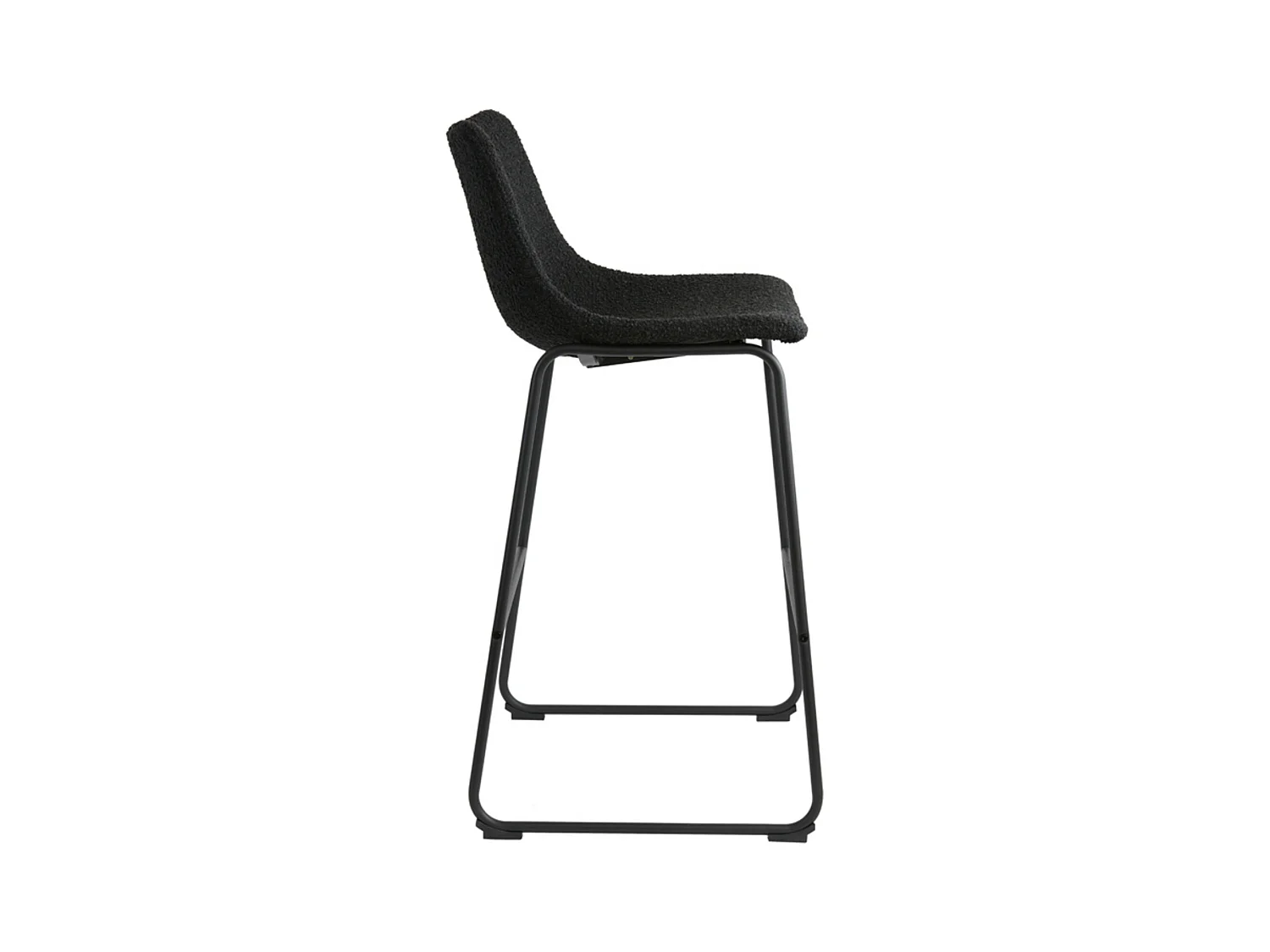 Tabouret de bar JEDDO - 47x46x99cm - Noir