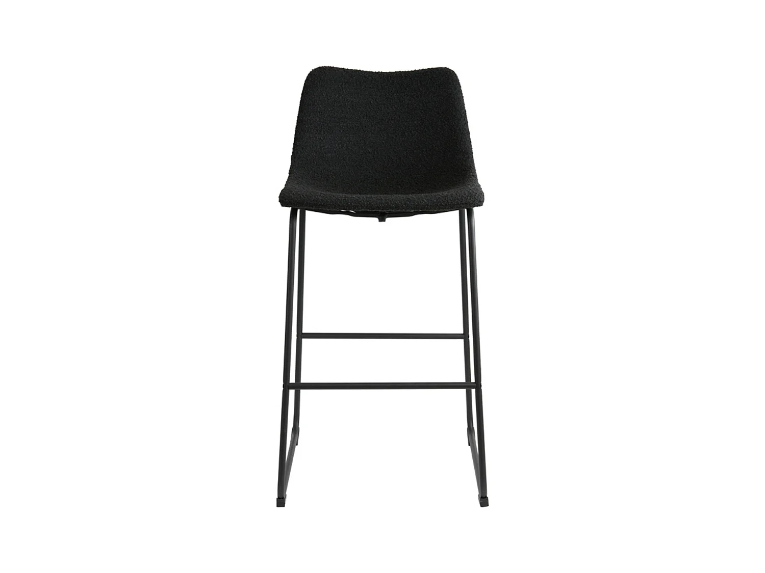 Tabouret de bar JEDDO - 47x46x99cm - Noir
