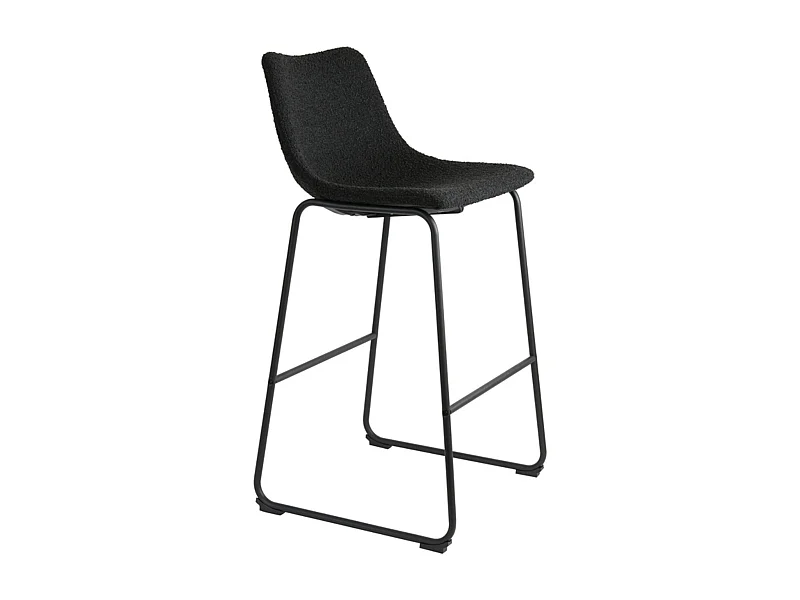 Tabouret de bar JEDDO - 47x46x99cm - Noir