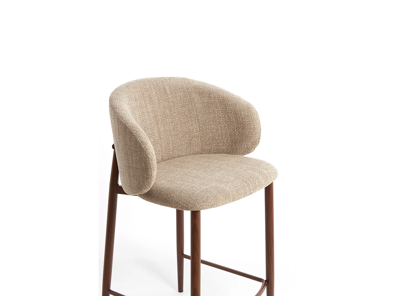 Barhocker ALUKO - 57x55x94cm - Braun