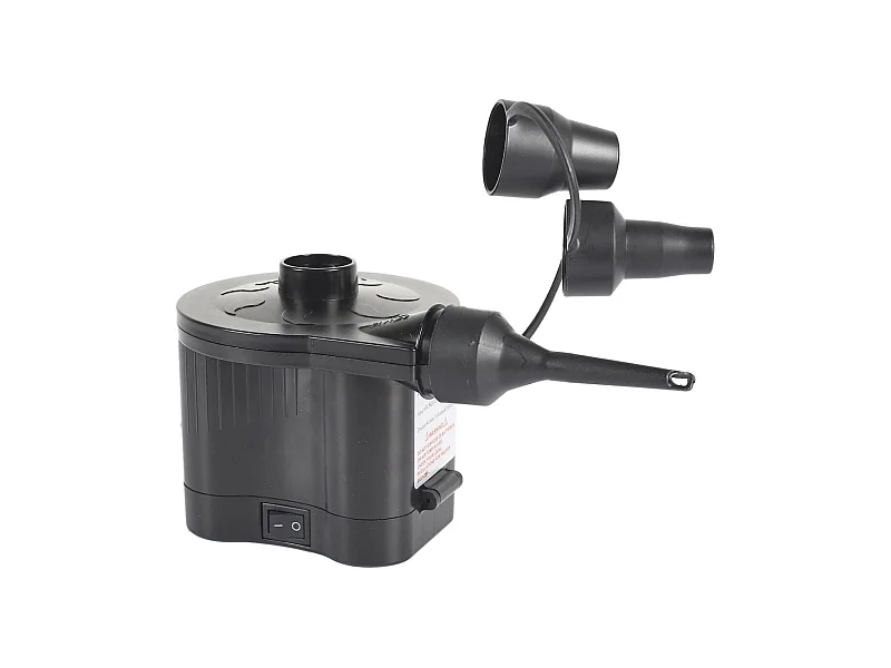 Gonfleur et dégonfleur électriques à piles avec 3 embouts en plastique noir - GONFLEX