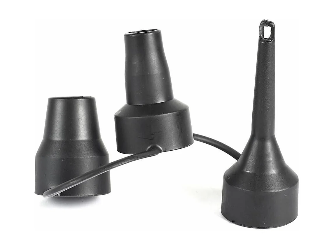 Gonfleur et dégonfleur électriques à piles avec 3 embouts en plastique noir - GONFLEX