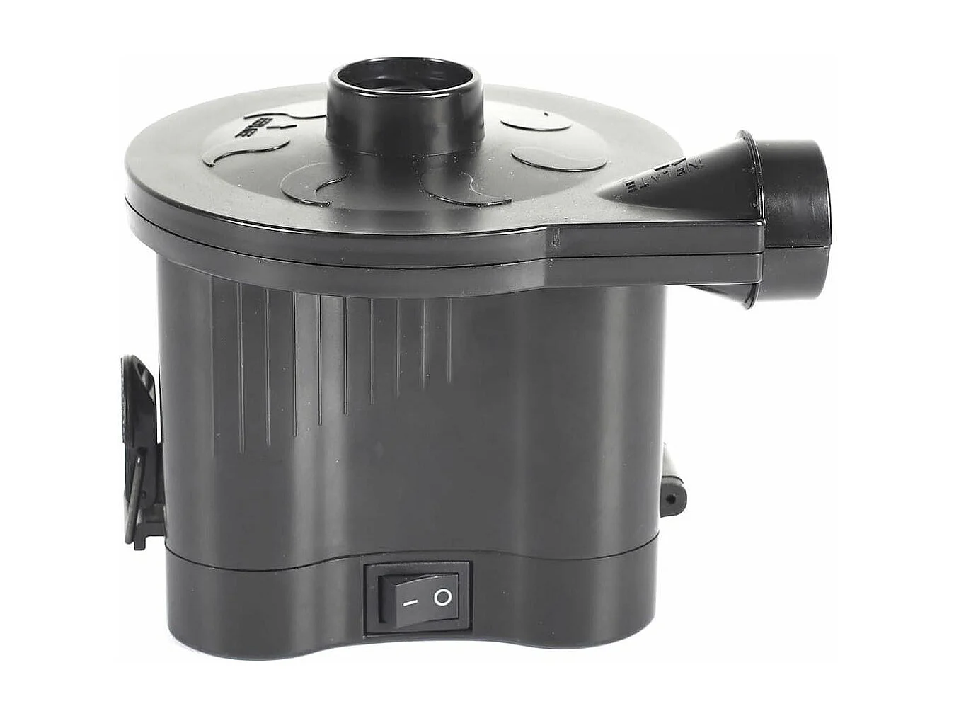 Gonfleur et dégonfleur électriques à piles avec 3 embouts en plastique noir - GONFLEX