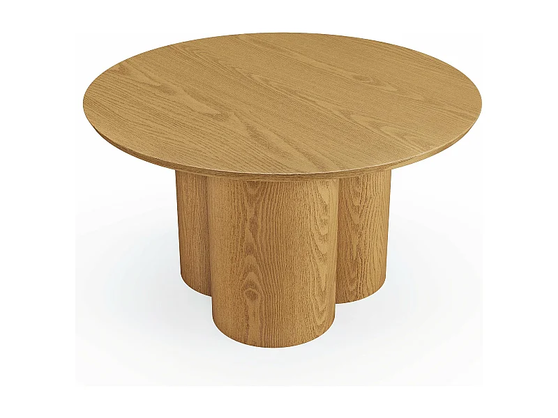 Table basse bois clair plateau 78cm HELMA