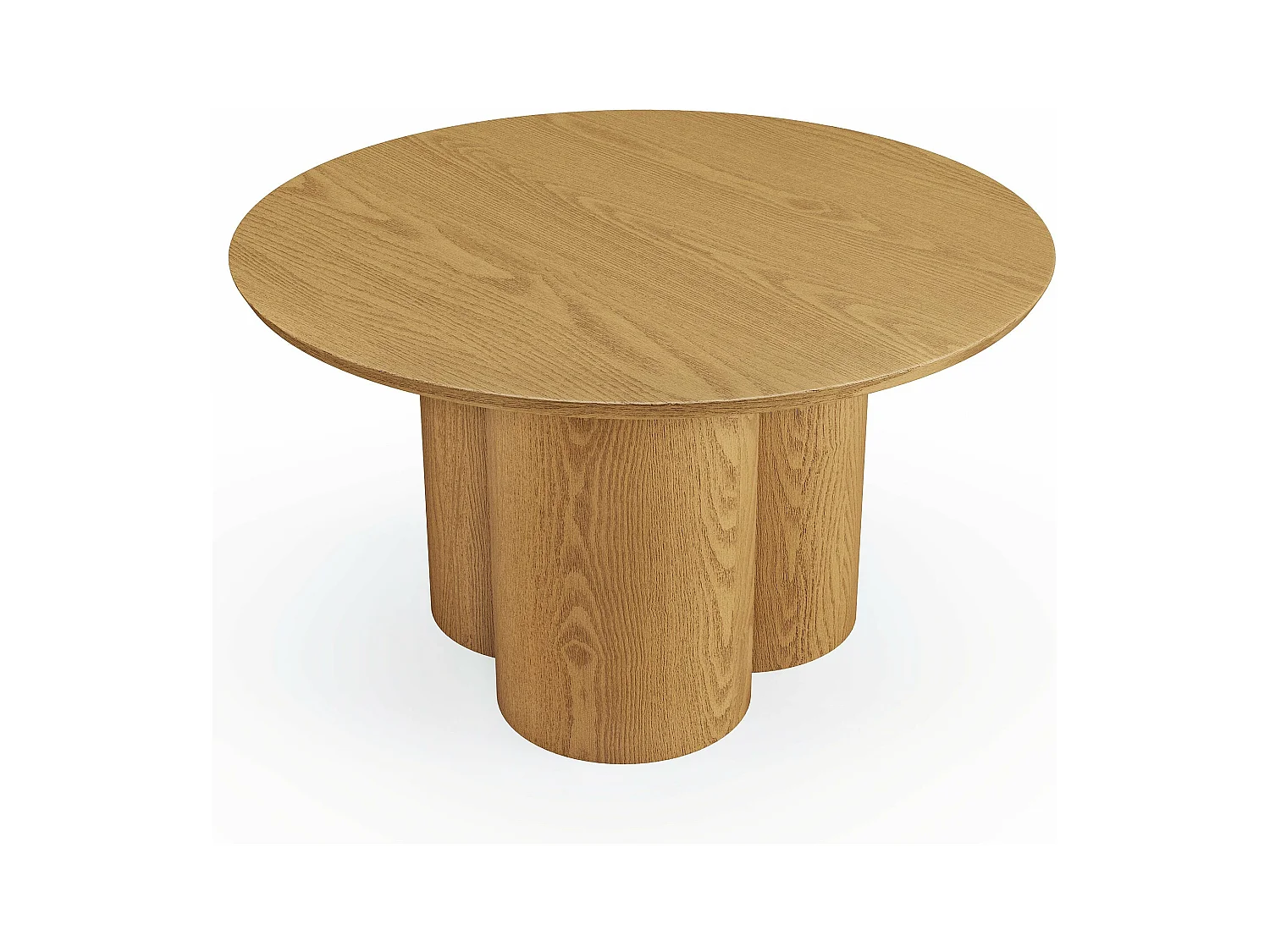 Table basse bois clair plateau 78cm HELMA