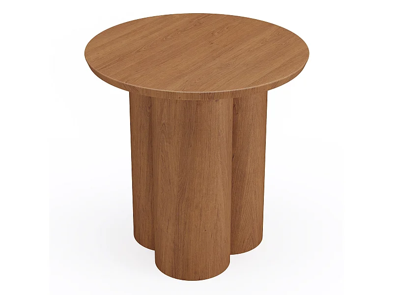 Table basse bois noyer plateau 45cm HELMA