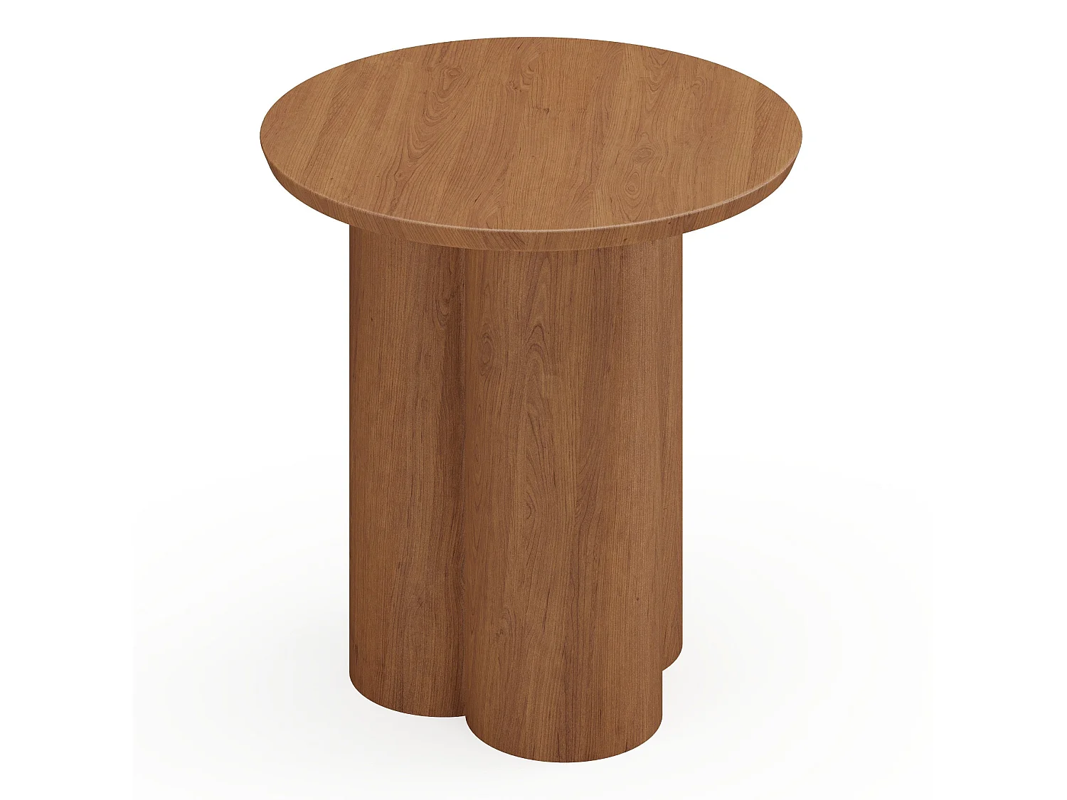 Table basse bois noyer plateau 45cm HELMA