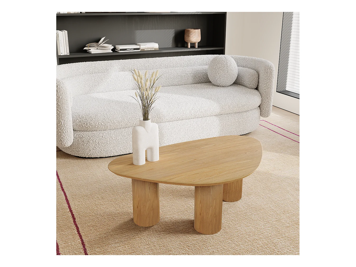 Table basse bois clair 80cm ANDY