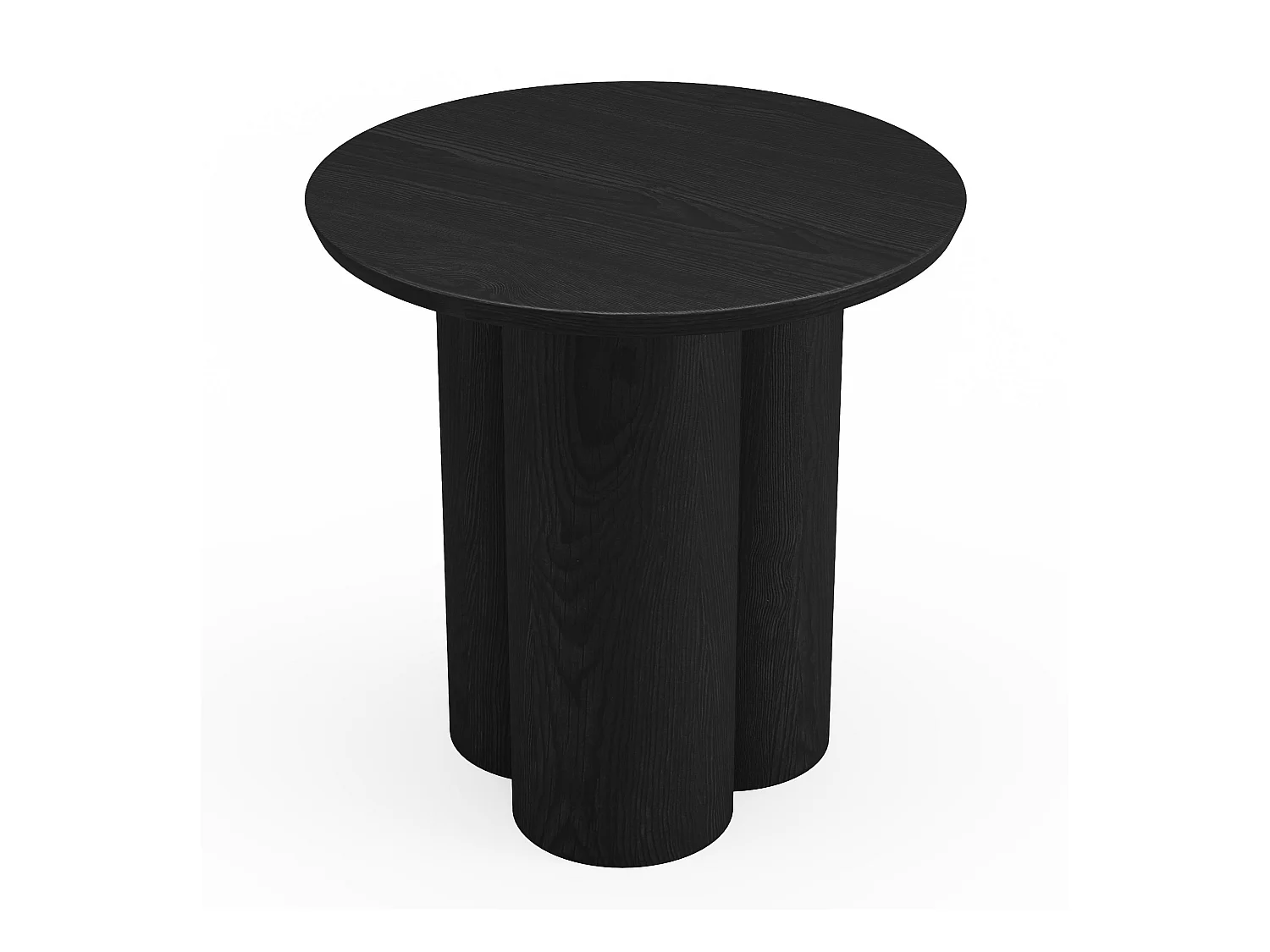 Table basse bois noir plateau 45cm HELMA