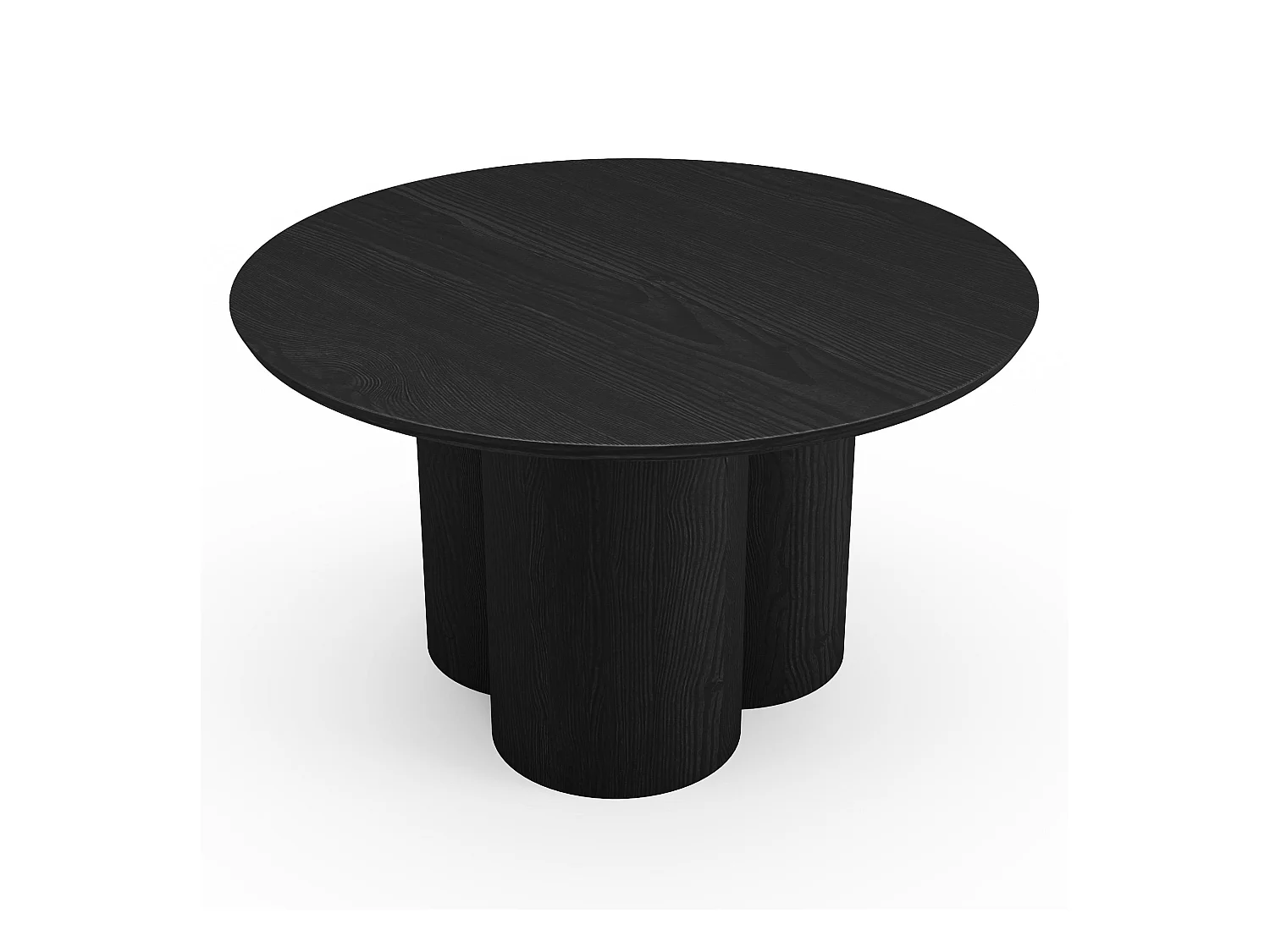 Table basse bois noir plateau 78cm HELMA