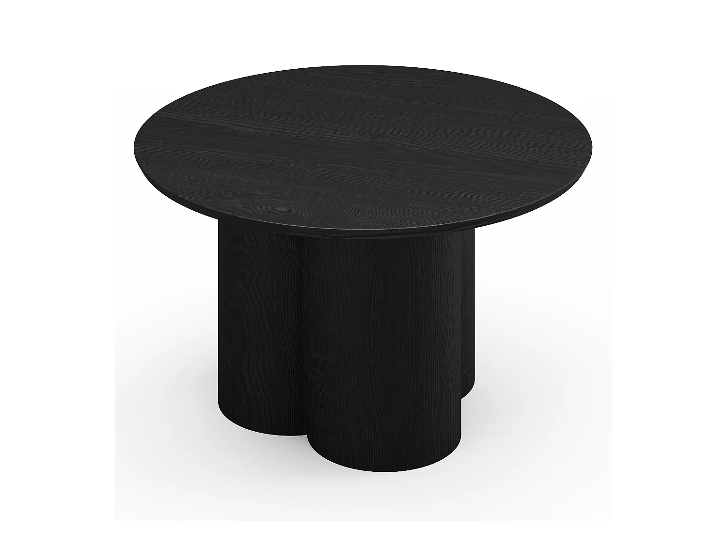 Table basse bois noir plateau 78cm HELMA