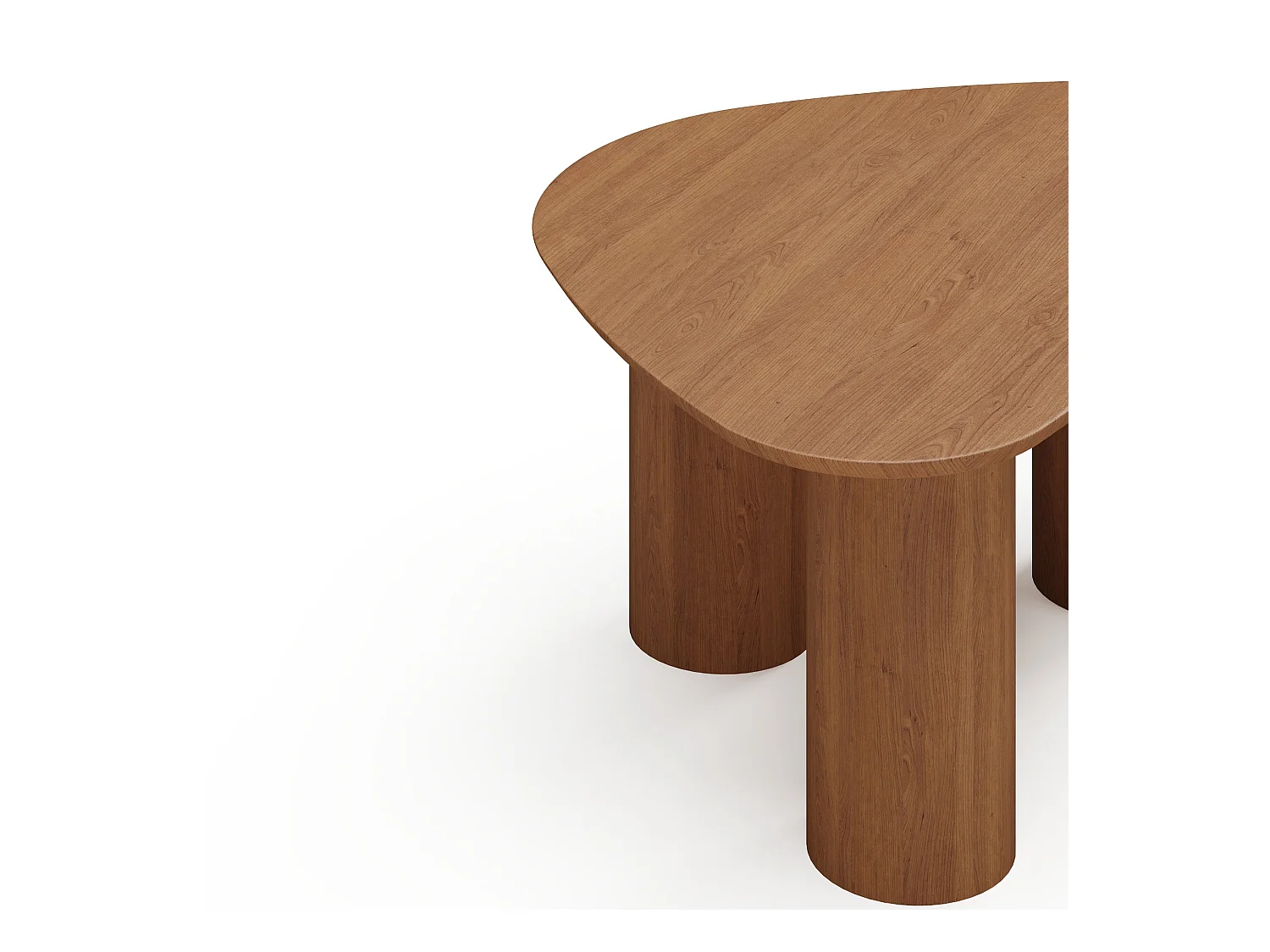 Table basse bois noyer 80cm ANDY