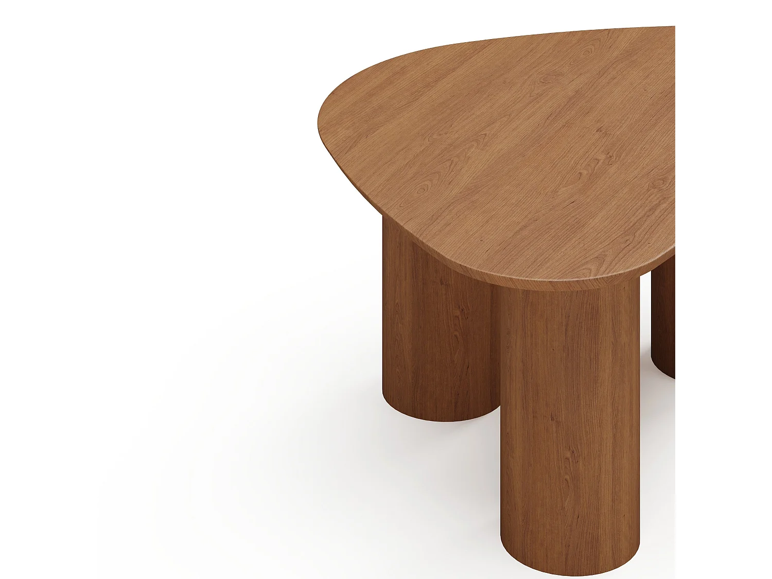 Table basse bois noyer 80cm ANDY