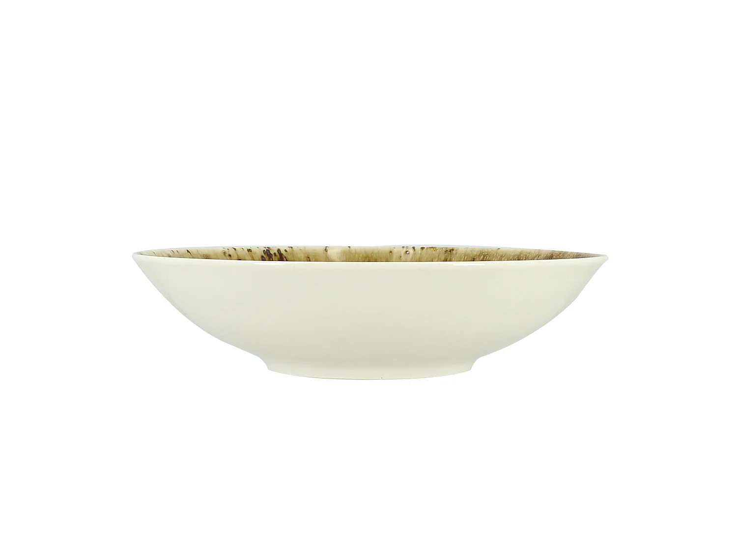 Ogo Living - Lot 6 Assiettes Calottes Saturne 21cm En Porcelaine Marron