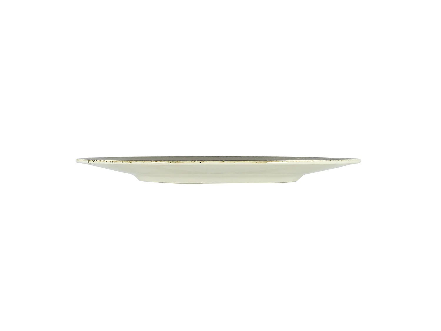 Ogo Living - Lot 6 Assiettes à Dessert Saturne 21cm En Porcelaine Marron