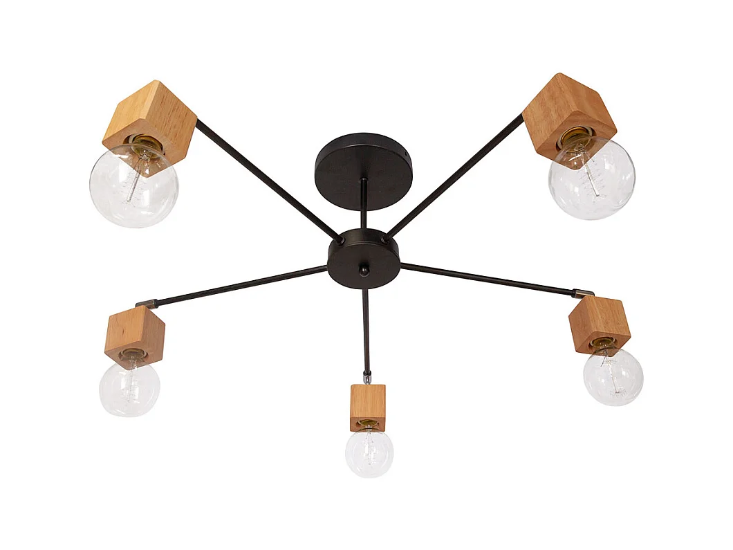 Lampe de plafond design scandinave - Bellou Noir