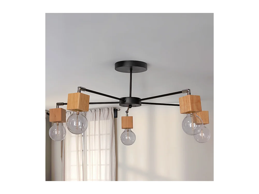 Lampe de plafond design scandinave - Bellou Noir