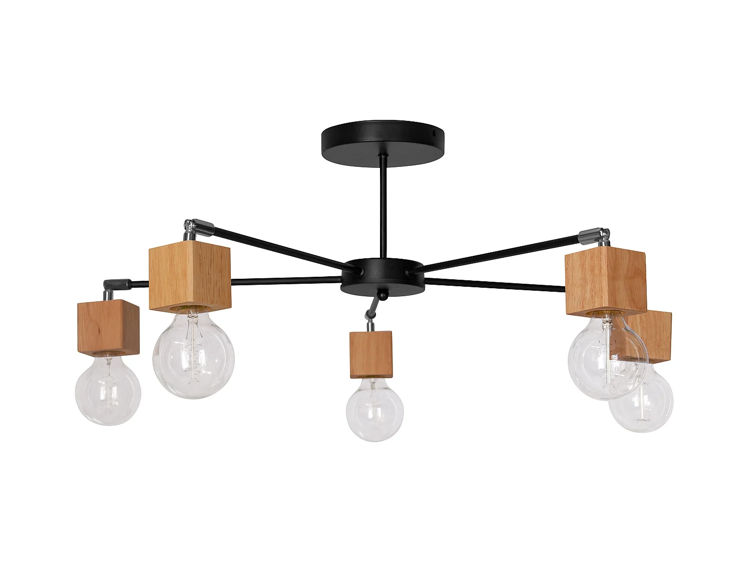 Lampe de plafond design scandinave - Bellou Noir