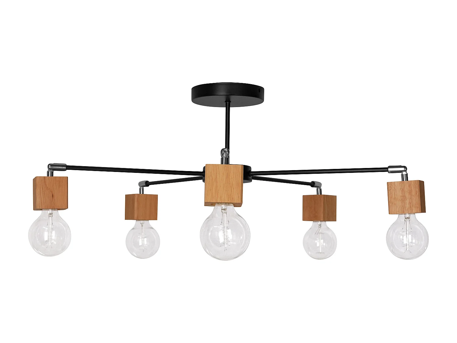 Lampe de plafond design scandinave - Bellou Noir