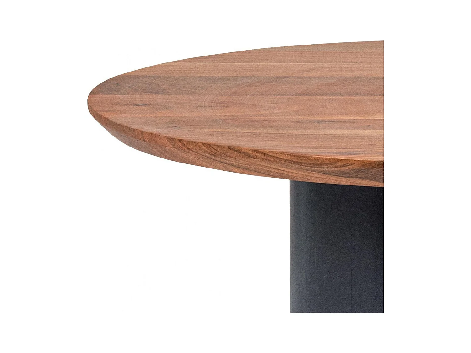 Table basse ronde contemporaine D70 en acacia - SAJO
