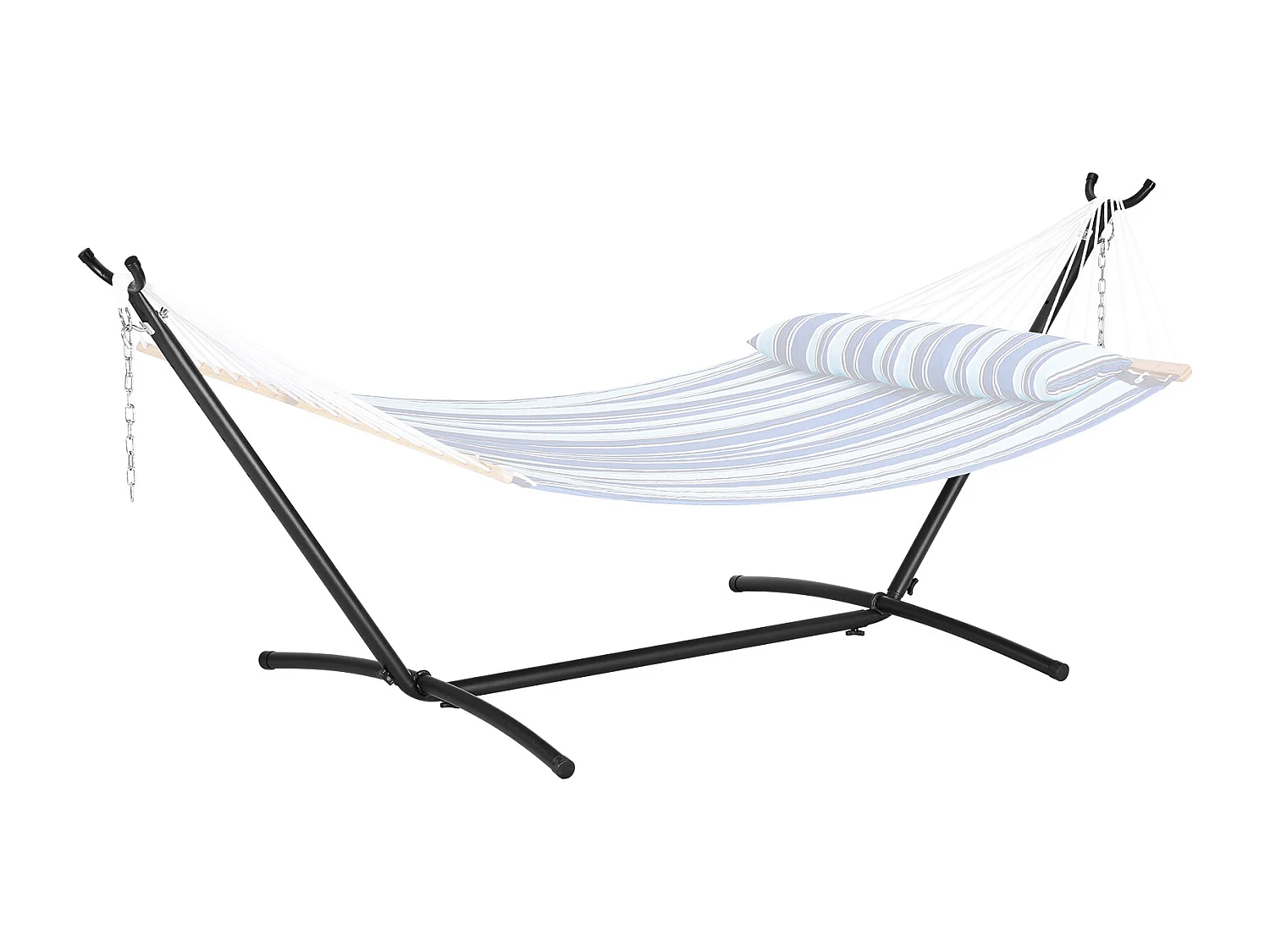 Hängemattenständer aus Stahl SucceBuy, Tragkraft 204 kg, Passend für 3,0–4,9 M Lange Hängematten, Tragbarer Rahmen