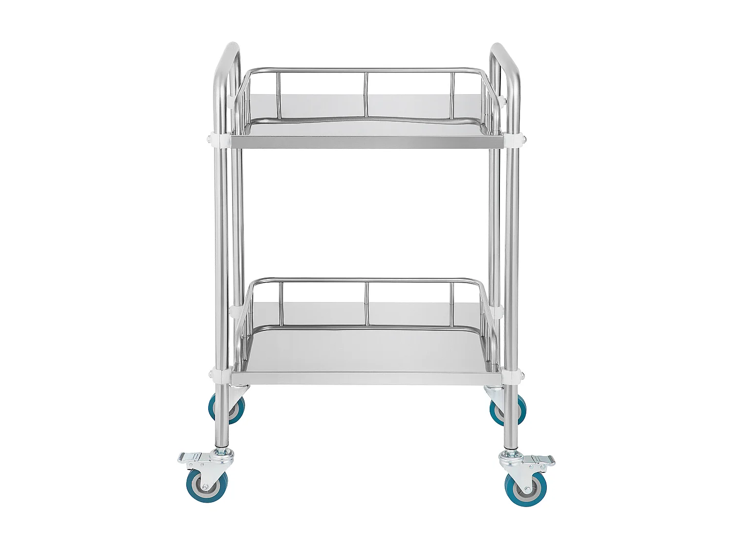 Chariot à Outils, SucceBuy Carrello Rotante da Laboratorio a 2 Livelli in Acciaio Inox per Uso Medico Dentale