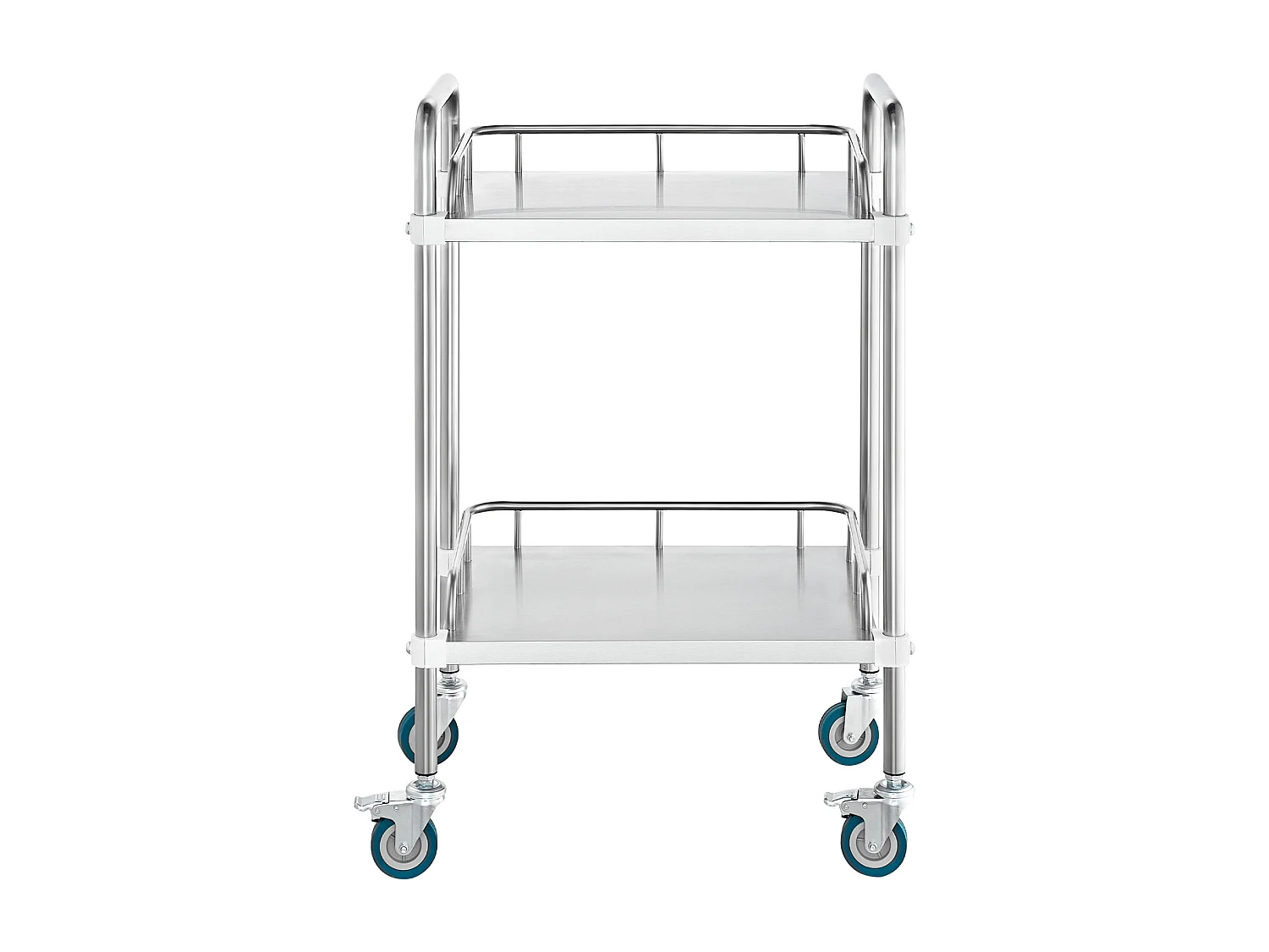 Chariot à Outils, SucceBuy Carrello Rotante da Laboratorio a 2 Livelli in Acciaio Inox per Uso Medico Dentale