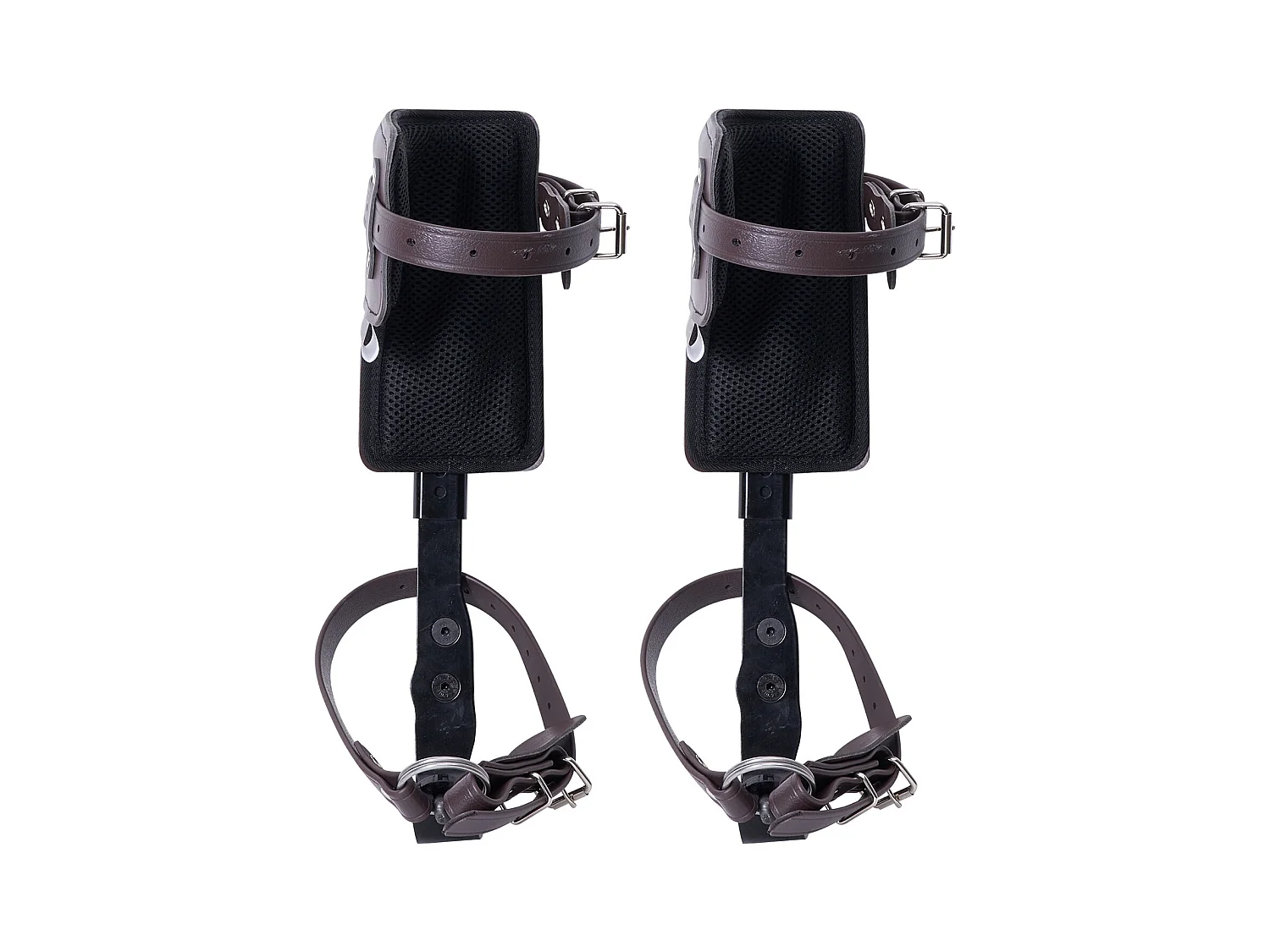 Pointes d'Escalade pour Arbres SucceBuy, Éperons d'Escalade en Acier Allié, Équipement d'Arboriste, Marron