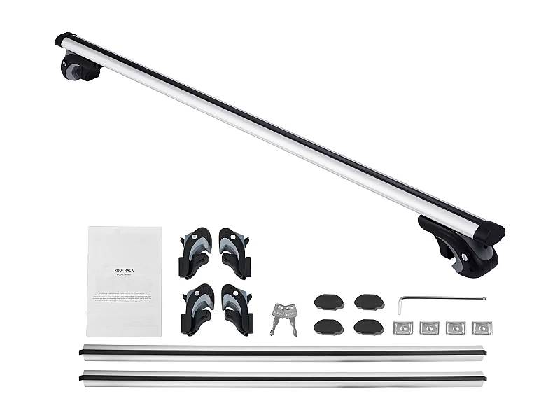 Universal-Dachträger-Querstange SucceBuy, 135.13cm Länge, für Fahrzeuge mit Erhöhter Seitenreling