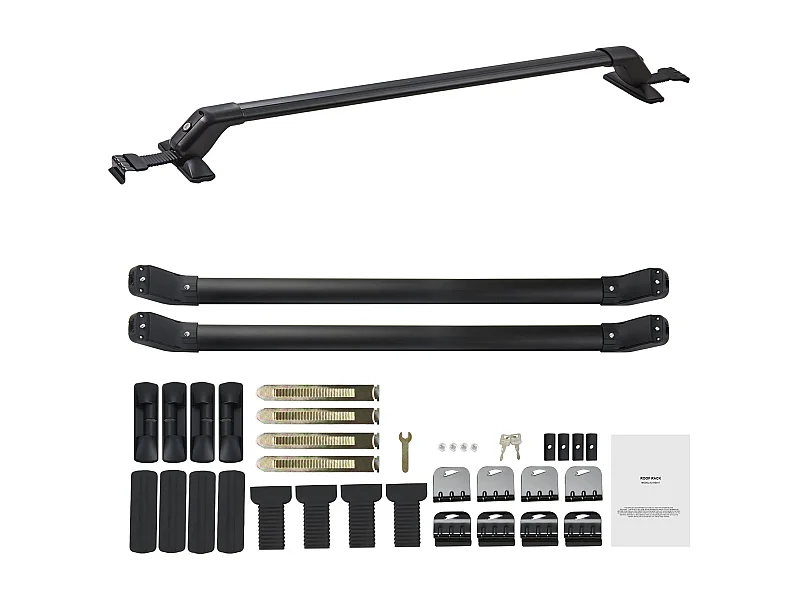 Barre Transversale de Toit Universelle SucceBuy en Aluminium pour Véhicule à Toit Nu avec Serrure