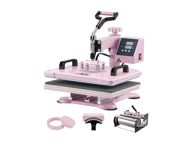 Presse à Chaud SucceBuy Presse à Chaud 5 en 1, 30.5 x 38.1 CM , Rose