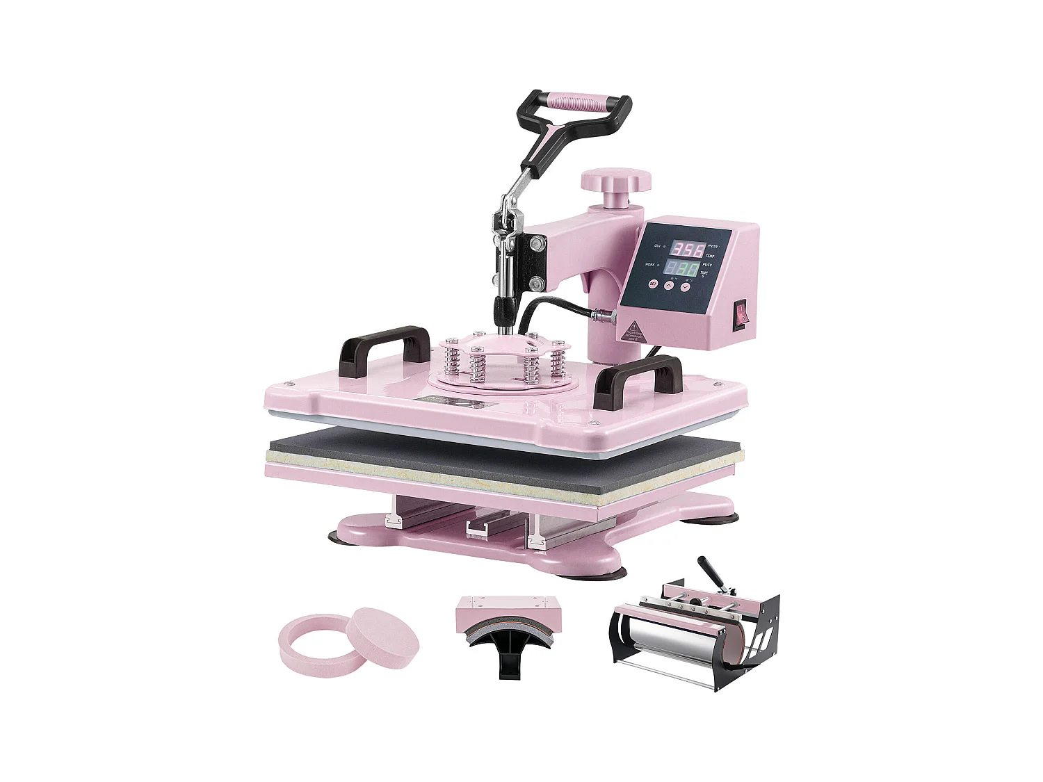 Presse à Chaud SucceBuy Presse à Chaud 5 en 1, 30.5 x 38.1 CM , Rose