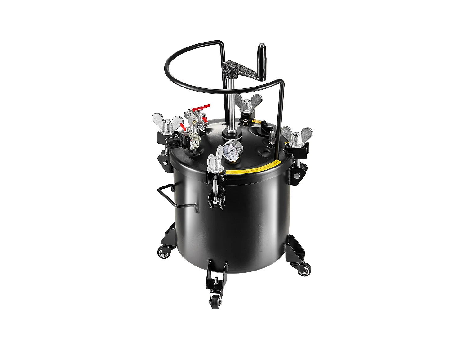 Serbatoio di Vernice a Pressione SucceBuy 20 L/5 Gal con Ruote e Prodotto di Stanchi per Rparazione di Fuga