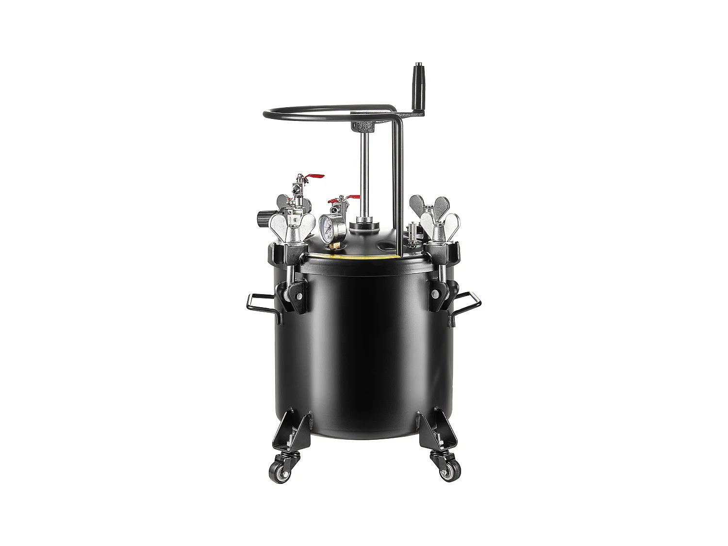 Serbatoio di Vernice a Pressione SucceBuy 20 L/5 Gal con Ruote e Prodotto di Stanchi per Rparazione di Fuga