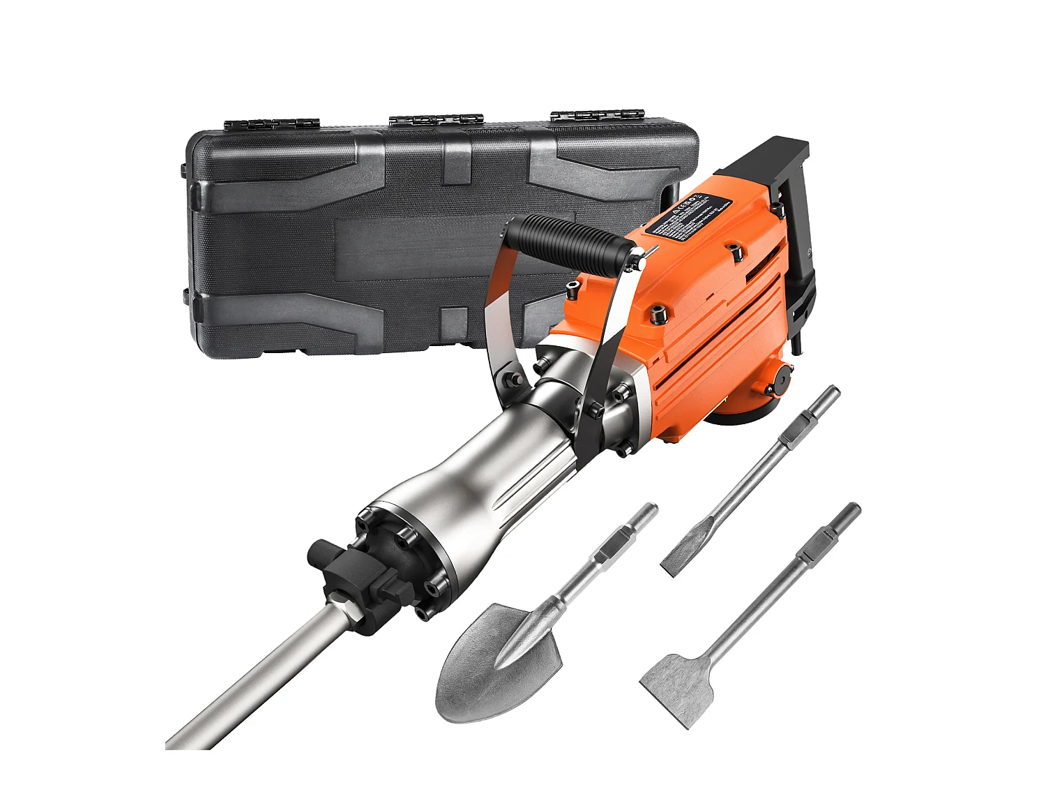 Demolitionshammer SucceBuy 2200W | Betonbrecher mit 6 Meißeln