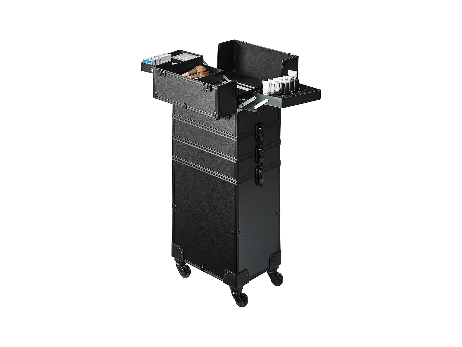 Valigia per il Trucco Professionale SucceBuy in Alluminio 5 in 1