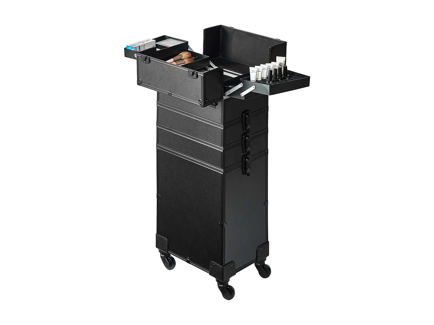 Mallette de Maquillage Professionnelle SucceBuy 5 en 1 en Aluminium