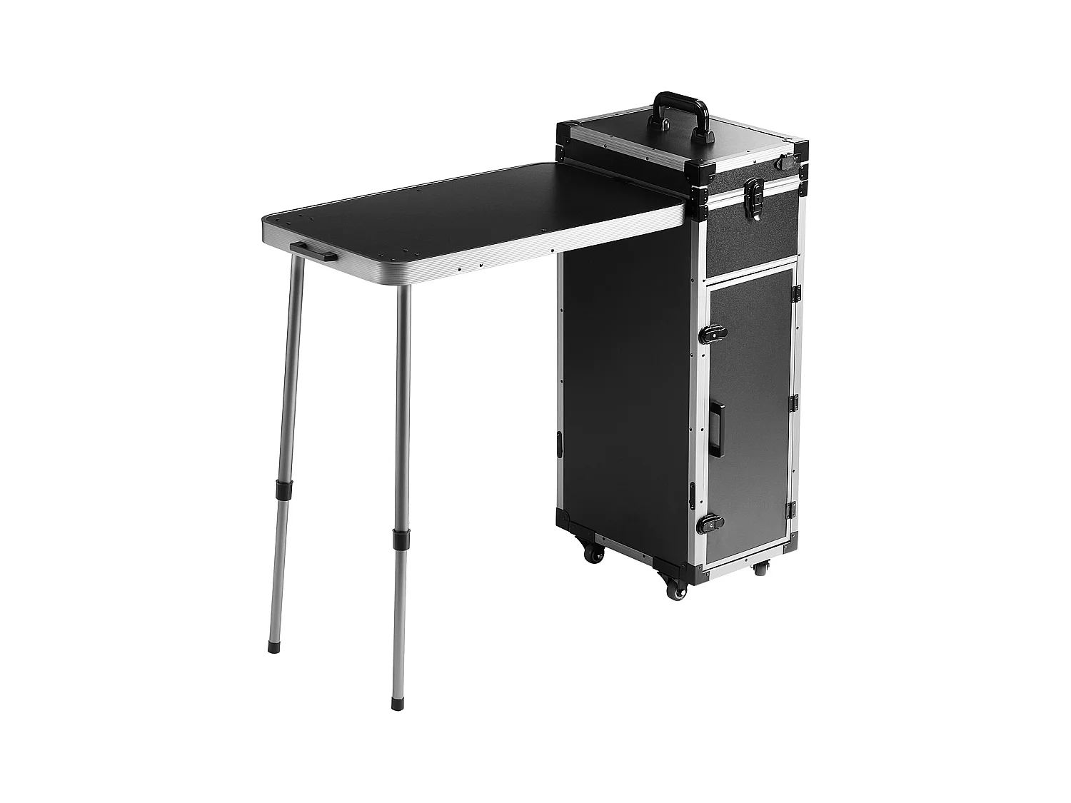 Mallette de Maquillage Professionnelle SucceBuy, Mallette à Cosmétiques en Aluminium avec Établi