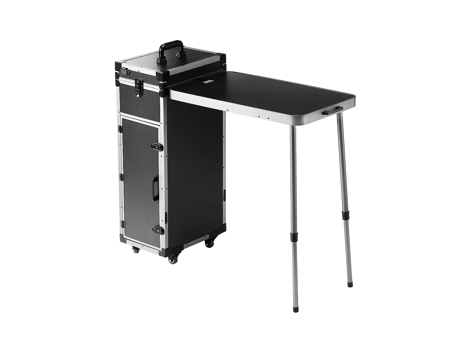 Mallette de Maquillage Professionnelle SucceBuy, Mallette à Cosmétiques en Aluminium avec Établi