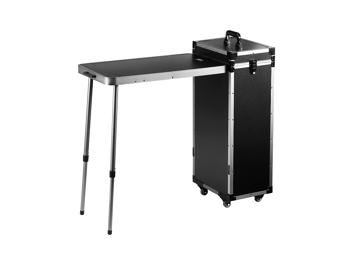 Mallette de Maquillage Professionnelle SucceBuy, Mallette à Cosmétiques en Aluminium avec Établi