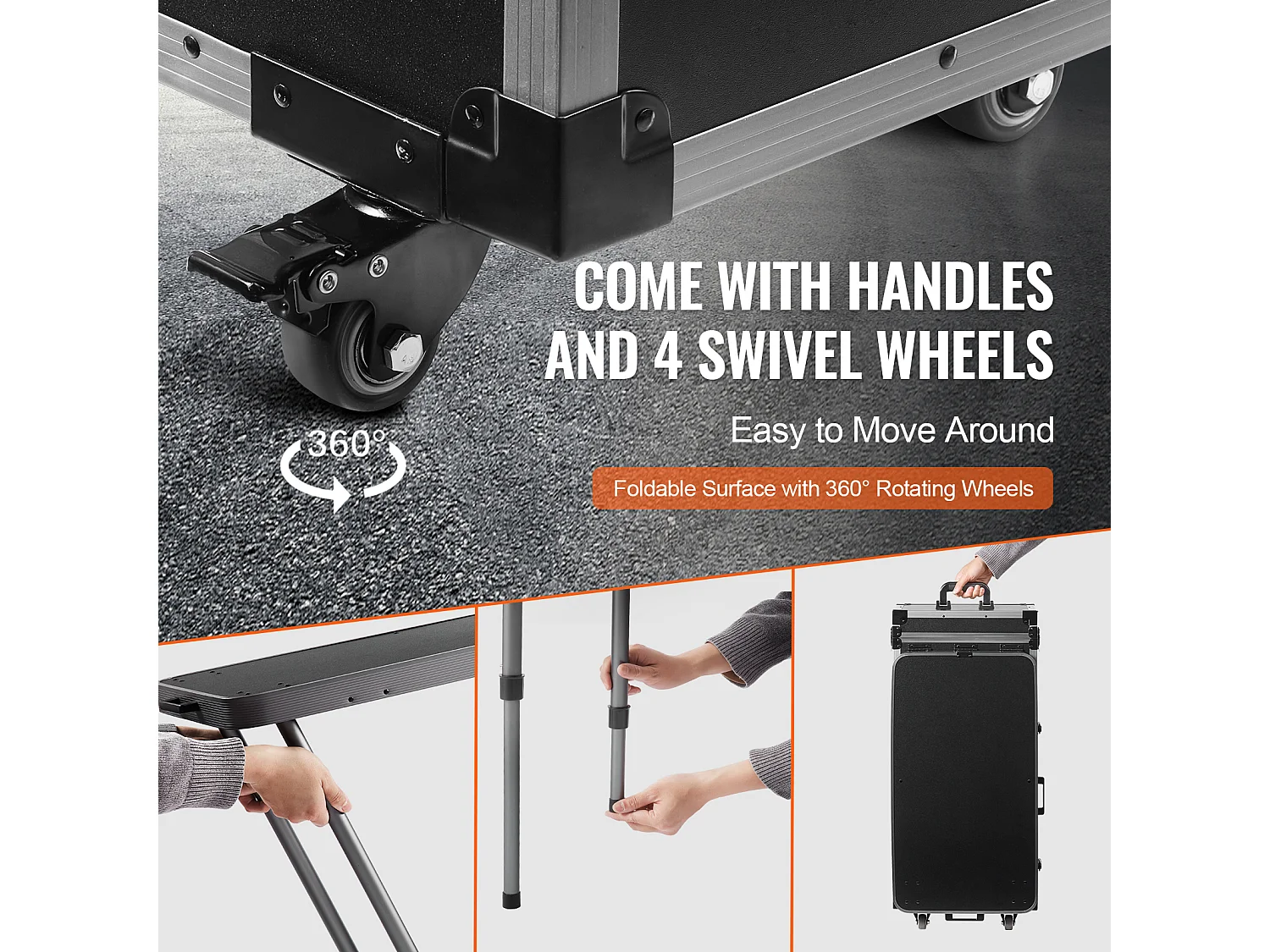 Mallette de Maquillage Professionnelle SucceBuy, Mallette à Cosmétiques en Aluminium avec Établi