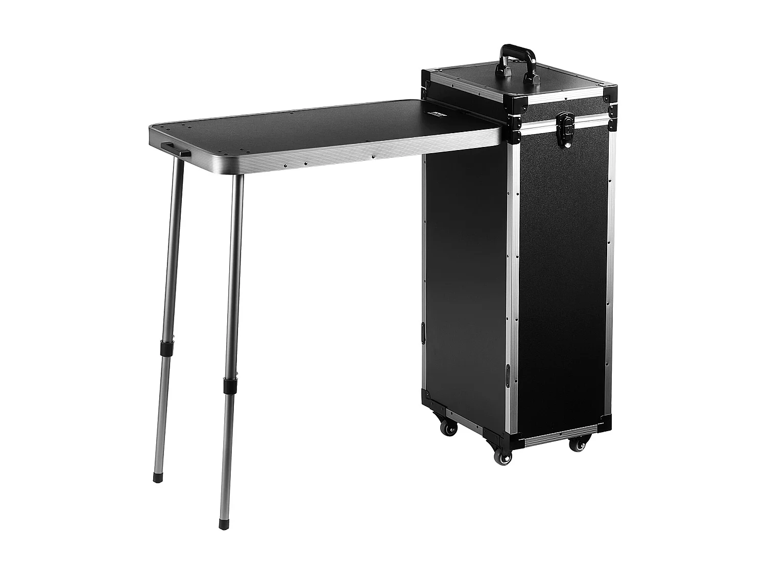 Mallette de Maquillage Professionnelle SucceBuy, Mallette à Cosmétiques en Aluminium avec Établi