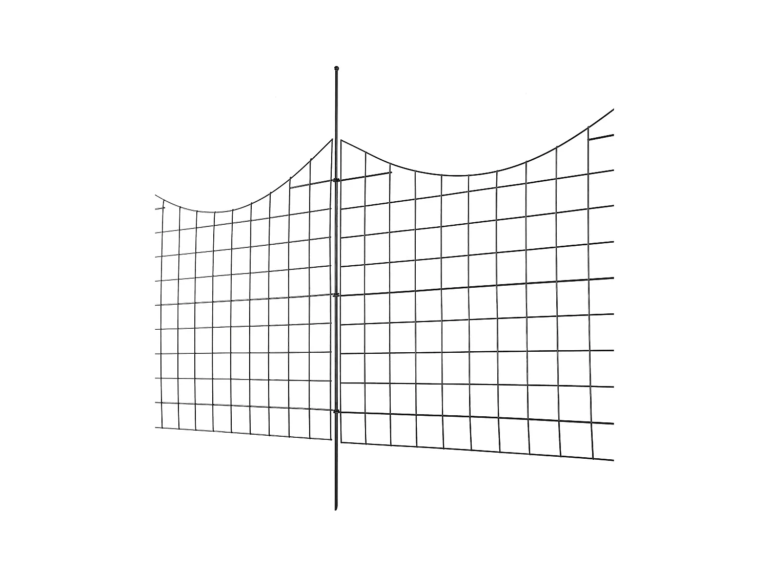 Clôture de Jardin SucceBuy 93x75 cm, Barrière Robuste pour Animaux, Lot de 5, pour Chien Cour Terrasse Extérieur