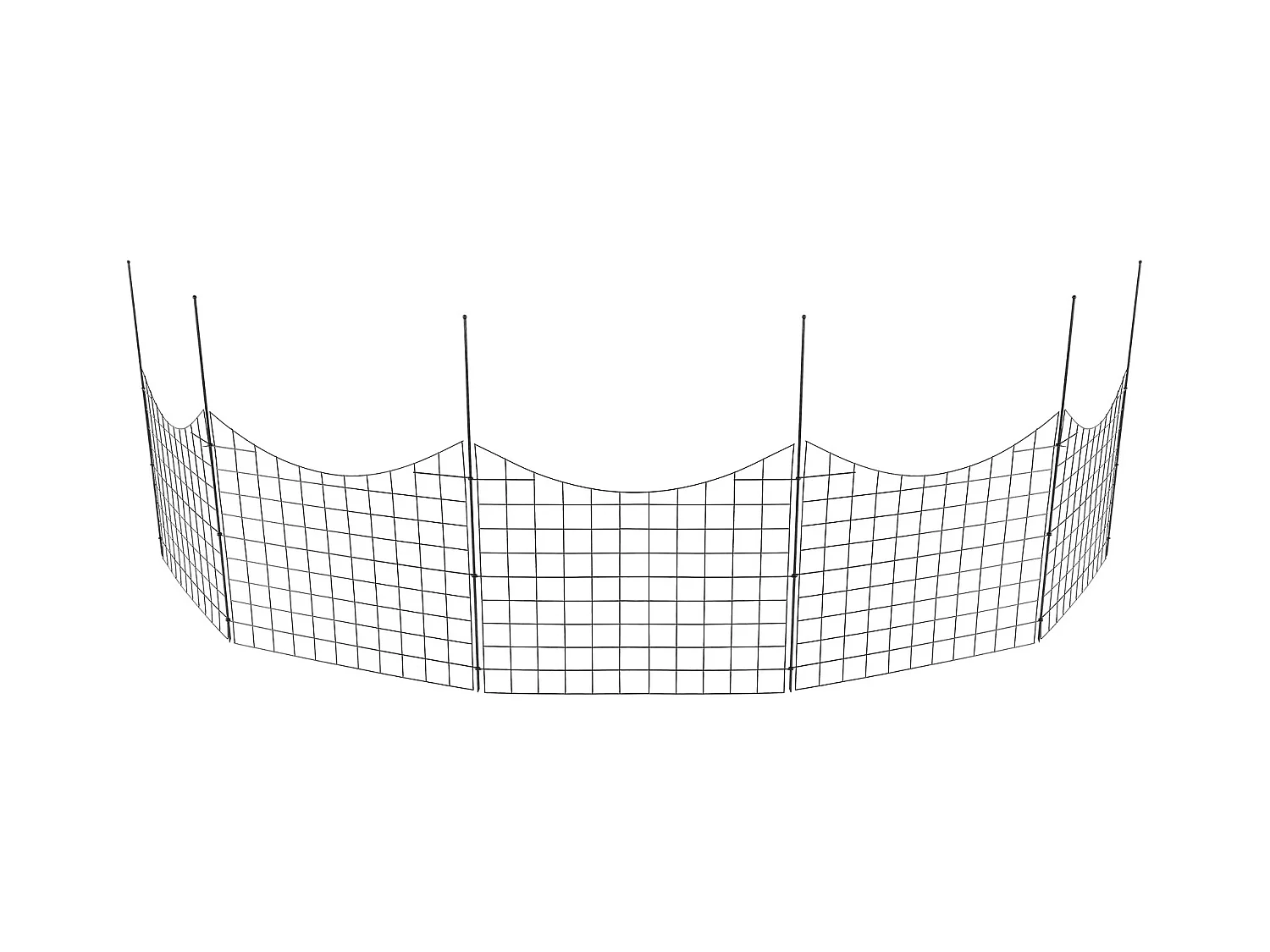 Clôture de Jardin SucceBuy 93x75 cm, Barrière Robuste pour Animaux, Lot de 5, pour Chien Cour Terrasse Extérieur