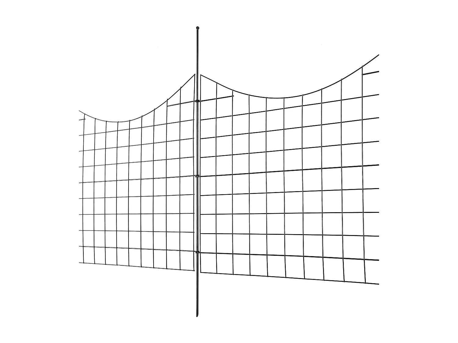 Clôture de Jardin SucceBuy 93x75 cm, Barrière Robuste pour Animaux, Lot de 5, pour Chien Cour Terrasse Extérieur