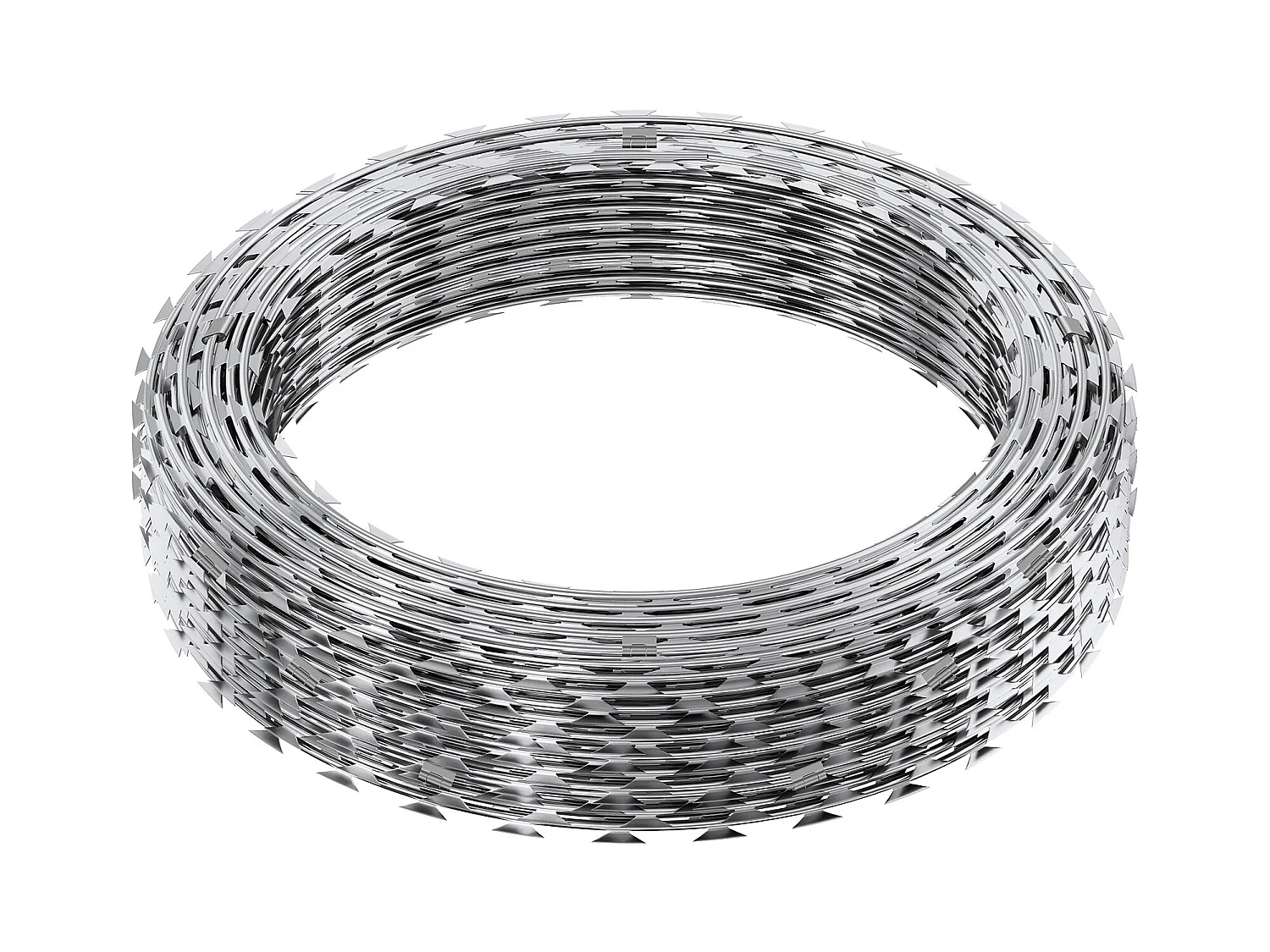 Fil de Rasoir SucceBuy, Fil de Fer Barbelé pour Rasoir 44.8 m 3 Rouleaux, Clôture en Fil de Rasoir Double Spirale