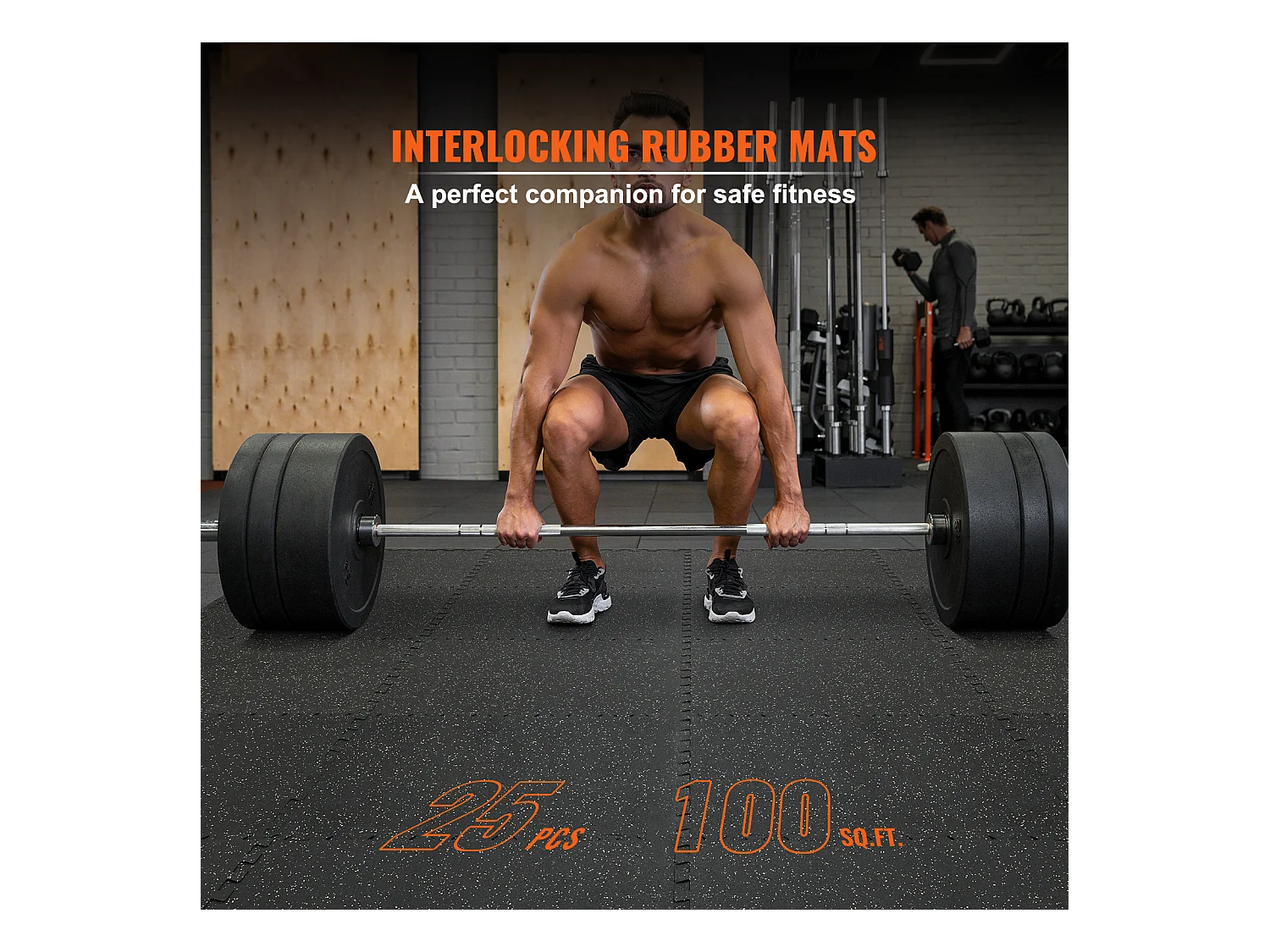 Tapis de Sol à Emboîtement SucceBuy Dalles de Sol pour Fitness 25 Pièces 1/2" D'épaisseur 24" x 24"