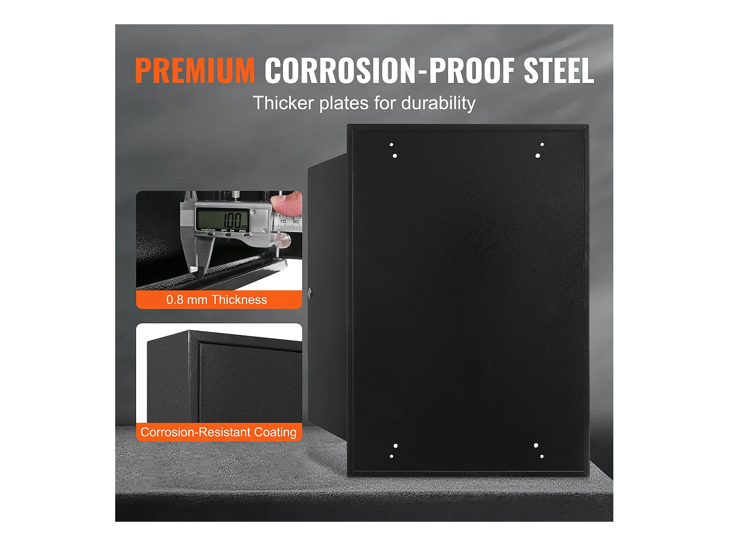 Armario para llaves SucceBuy Gabinete para 200 Llaves Caja de Seguridad Ajustable con Etiquetas de Colores