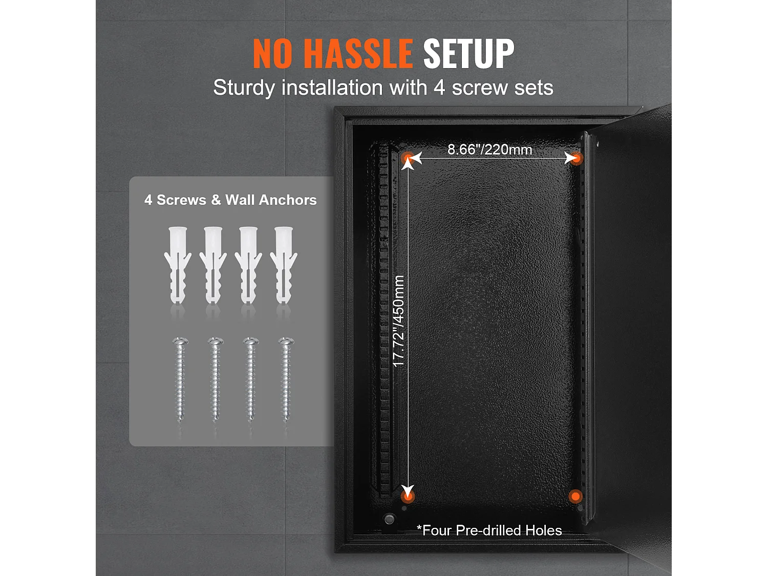 Schlüsselkasten für 200 Schlüssel SucceBuy, Verstellbarer Schlosskasten mit Farbigen Etiketten